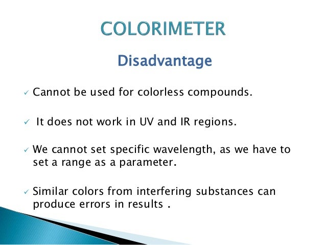 how to use colorimeter to determine concentration colorimeter experiment